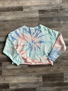 $168- ELECTRIC & ROSE Tie Dye Sweatshirt Size S NWT - Picture 1 of 5