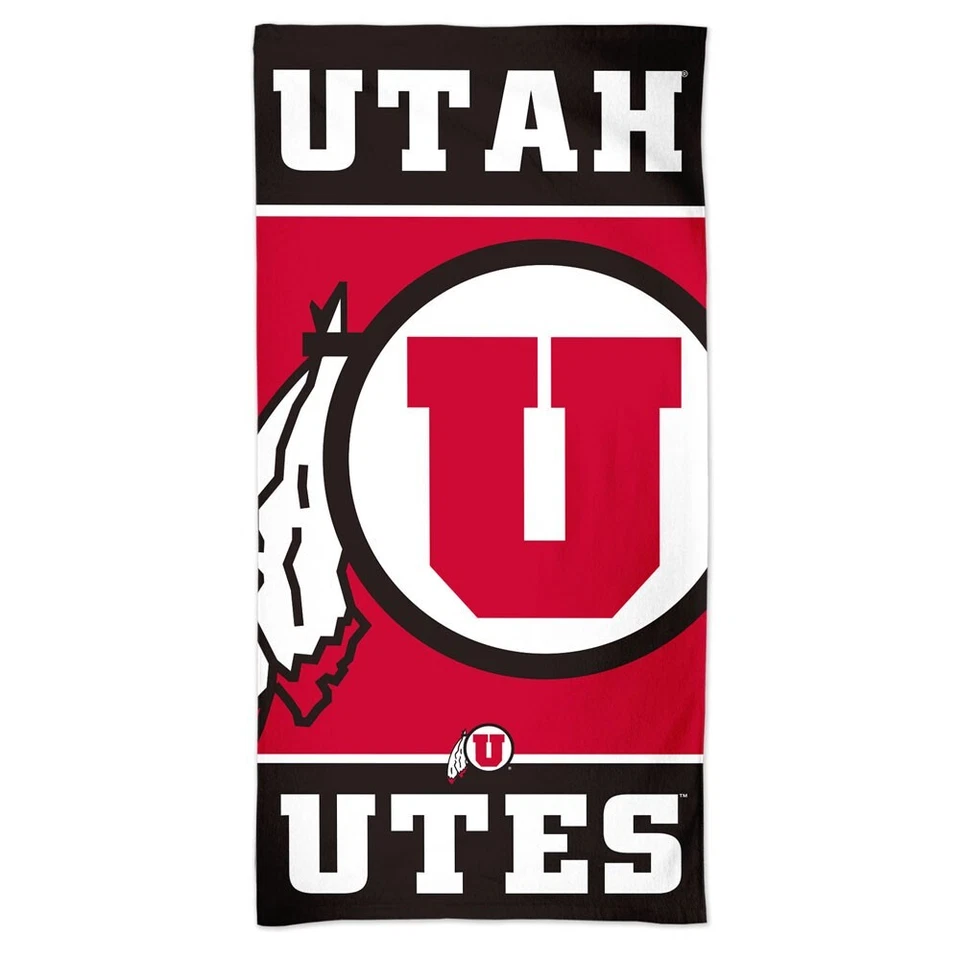 Utah Utes Wincraft NCAA 30 x 60 Spectra Beach Towel - Image 1 of 1