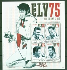 Dominica 2010 - Elvis Presley - 75. Geburtstag - The King - Nr. 4033-36 KB **