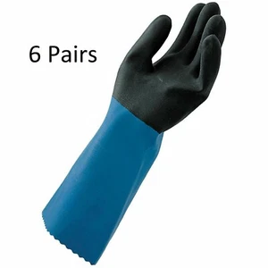 (6 Pr) MAPA NL52 Talla 9 Grande 14" Largo Stanzoil - Guantes de Neopreno Soportados - Imagen 1 de 2
