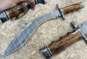 18,00" Custom Hand Made schönes Damaststahl Kukri Bowie Messer (2480) - Bild 1 von 6