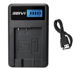 Battery Charger For Sony Cyber-shot DSC-W650, DSC-W670, DSC-W690 Digital Camera - Picture 1 of 19