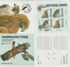 s36705 BOSNIA SERBIAN ADMIN. EUROPA CEPT MNH** 2019 Booklet Uccelli Birds