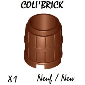 Lego 2489 - 1x Baril Container Barrel 2x2x2 - Marron / Reddish Brown - NEUF - Imagen 1 de 1