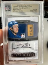 2008/09 UM9 Ultimate Memorabilia Stick Auto 7/24 Mats Sundin