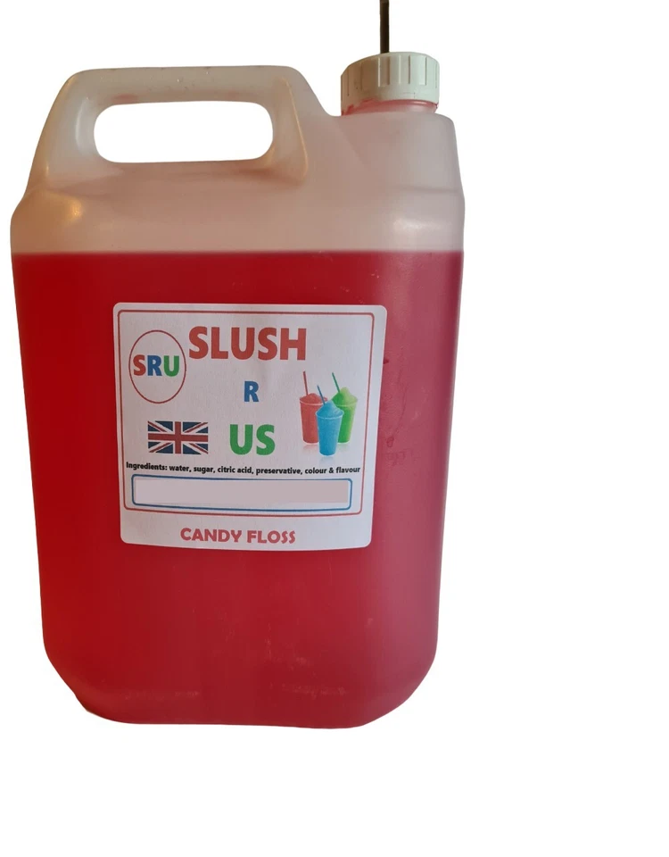 5 Litre slush puppy Slush R Us Candy Floss Slushie syrup 1L:5L