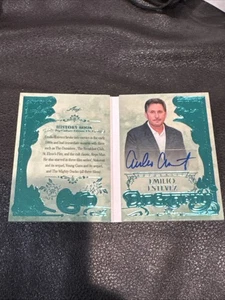 2024 Leaf History Book Pop Culture Emilio Estevez Autobiography Teal Auto 2/5 - Picture 1 of 6