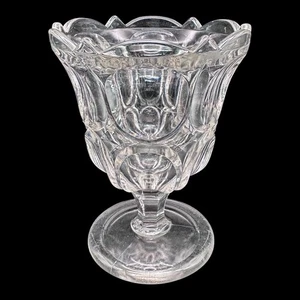 Antikes EAPG Feuerstein Glas Excelsior Argus Muster Fuß Kompott um 1860 - Bild 1 von 7