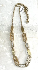 Brighton Meridian Zenith Choker Collar Necklace Gold Crystal NWT - Picture 1 of 3