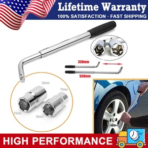 Wheel Lug Wrench Standard Sockets Telescoping Extendable Car Tire Nut Tool 4size - Picture 1 of 11