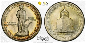1925 50C Lexington MS66 PCGS. Mintage 162,013 - Picture 1 of 1