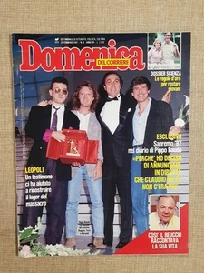 La Domenica del Corriere 19 febbraio 1987 Claudio Villa Soligno Leopoli Cossiga - Picture 1 of 1
