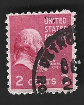 Scott# 806 2c John Adams with DETROIT MICH. CDS cancel - (B-2) - Image 1 of 2