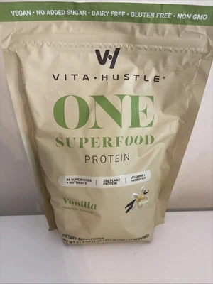 Batido de vainilla Vita Hustle ONE Superfood Protein 1,4 lb/15 porciones exp. 02/2027 Foto 1 de 3