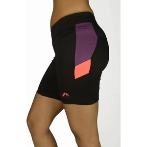 More Mile More-Tech Womens Short Tights Black Running Fitted Sports Run Shorts - Picture 1 of 5
