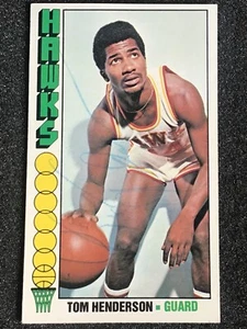 1976-77 Topps Basketball ATLANTA HAWKS TOM HENDERSON AUTHENTIC AUTO Card #6 - Picture 1 of 4