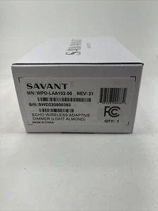 Savant - Atenuador Adaptable Inalámbrico Echo (Almendra Ligera) WPD-LAA102-00 - Imagen 1 de 3