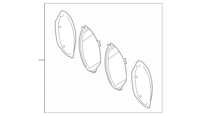 Передняя дисковая тормозная колодка Mercedes Benz AMG GT S GT R 2016-2019 OE 0004202704 - Изображение 1 из 3