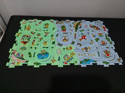 Puzzle Track Tiles 15 Tiles Interchangeable Road Race, Animal Zoo Park  - Image 1 of 4