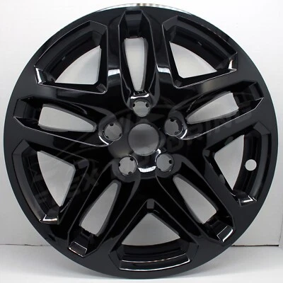 ONE Black Clip On Skin Cover FOR 2013-2016 Ford Fusion S SE 17" Wheel - Image 1 of 4