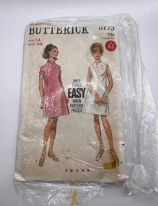 Vintage 60er 70er Jahre Schnittmuster Mädchen Damen Kleid Minirock Butterick 5173 " - Bild 1 von 2