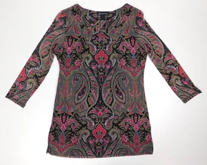 INC International Concepts Womens Long Sleeve Blouse Size M - Picture 1 of 15