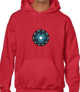 STARK HEART HOODY HOODIE COOL IRON AVENGERS INSPIRED ARC REACTOR MAN HULK COOL - Picture 1 of 24