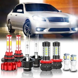 for Infiniti M35 2006-2010 Combo HID/LED Headlight High Low+Fog Light Bulbs Kit - Bild 1 von 16