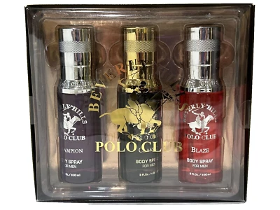 Club de polo Beverly Hills para hombre 3 piezas Set - Champion, Classic, Blaze Foto 1 de 2