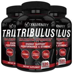 Tribulus Terrestris 1500mg–45% Saponine–Testosteron-Booster,Steigert Die Energie - Bild 1 von 11