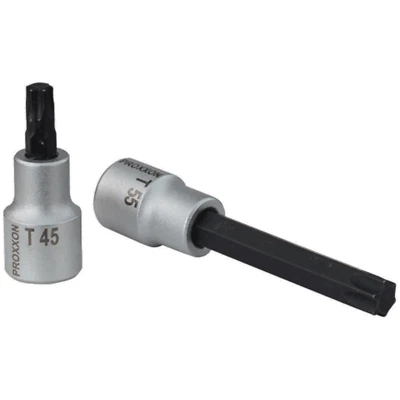 PROXXON 1/2'' - TX-Einsatz Nuss, 55 mm TX 20 - TX 70, 100 mm TX 40 - TX 60 Torx