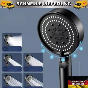Duschkopf Handbrause Wassersparend Turbo Duschbrause Badezimmer 5Modi ANGEBOT - Bild 1 von 10