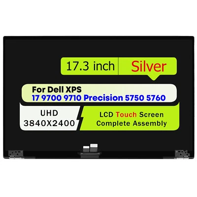 17.3" for Dell XPS 17 9700 9710 7JXK8 07JXK8 LCD Touch Screen Complete Assembly - Image 1 of 4