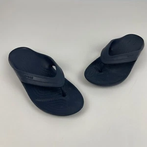 Crocs Damen Größe 8 Klassische Flip-Flop Sandale Slipper Riemen Blau 202635 - Bild 1 von 6