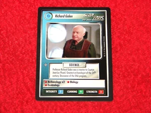 1994 STAR TREK CCG PREMIERE BLACK BORDER RARE #250 RICHARD GALEN (H-2061) - Picture 1 of 1