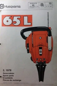 Motosierra manual Husqvarna 65L piezas SX 78.007 1978 - Imagen 1 de 1