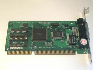 SURECOM ETHERPERFECT 301T 16 BIT ISA NETWORK ETHERNET CARD RJ45 fd3d5 - Picture 1 of 1