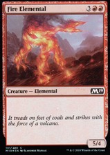 Fire Elemental Foil | NM/M | Core Set 2019 M19 | Magic MTG