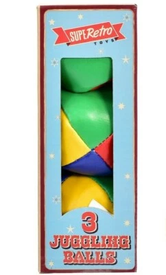 Juggling Balls Set of 3 Circus Clown Learn Juggle Kids Children Birthday Gift