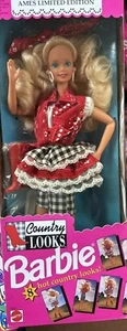 1992 Country Looks AMES Limited Edition Barbie Doll  #5854 - NEW IN BOX - Picture 1 of 5
