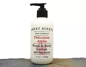 Loción para manos y cuerpo - Loción hecha a mano de manzana con manteca de karité / hidratante - Imagen 1 de 5