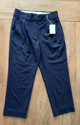 NWT J Crew Cropped Dress Pants Womens 6 (31x25) Blue Wool Blend Office Career - Image 1 of 4