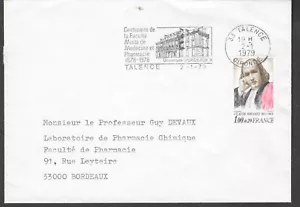 France cancel cover 1978 centenary U. of Bordeaux school of medicine & pharmacy - Picture 1 of 1