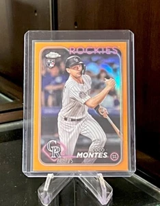 2024 Topps Chrome - Orange Refractor #182 Coco Montes /25 (RC) - Picture 1 of 2