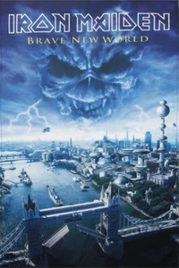 Iron Maiden Brave New World large fabric poster / flag 1100mm x 750mm (rz) - Picture 1 of 1