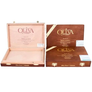 Menge 3 Oliva Robusto Serie V Melanio Leere Holz Zigarrenkiste 9" x 6" x 1,5" - Bild 1 von 9