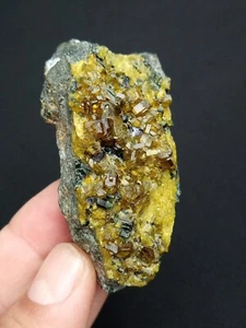 Epidote with Diopside and Hematite from Khugyani Afghanistan. - Picture 1 of 7