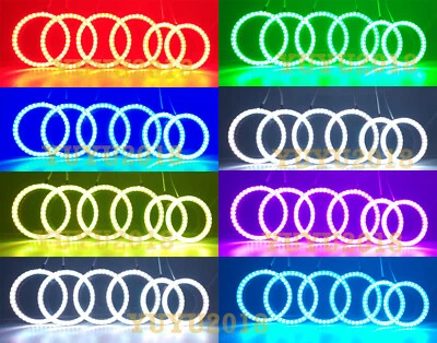 RGB halo ring for NISSAN R35 GT-R GTR 15-24 LED angel eye multi color DRL lamp - Imagem 1 de 4