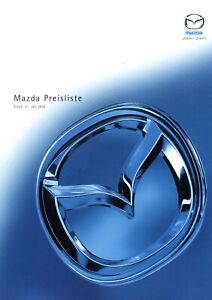 Mazda Preisliste 2002 1.7.02 121 323 6 Demio Premacy MPV Tribute MX-5 Xedos 9 B