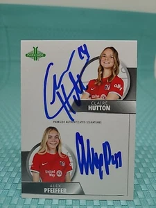 2024 NWSL Parkside Volume 2 Claire Hutton Alex Pfeiffer Dual Signature Series - Picture 1 of 2